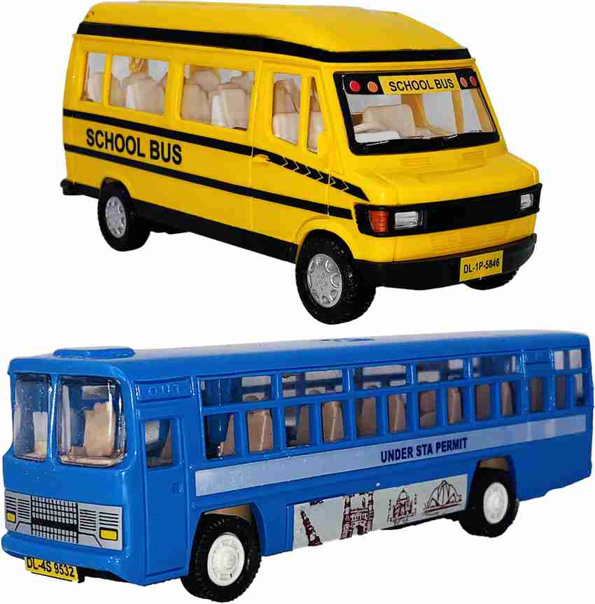 Plastic shop toy bus