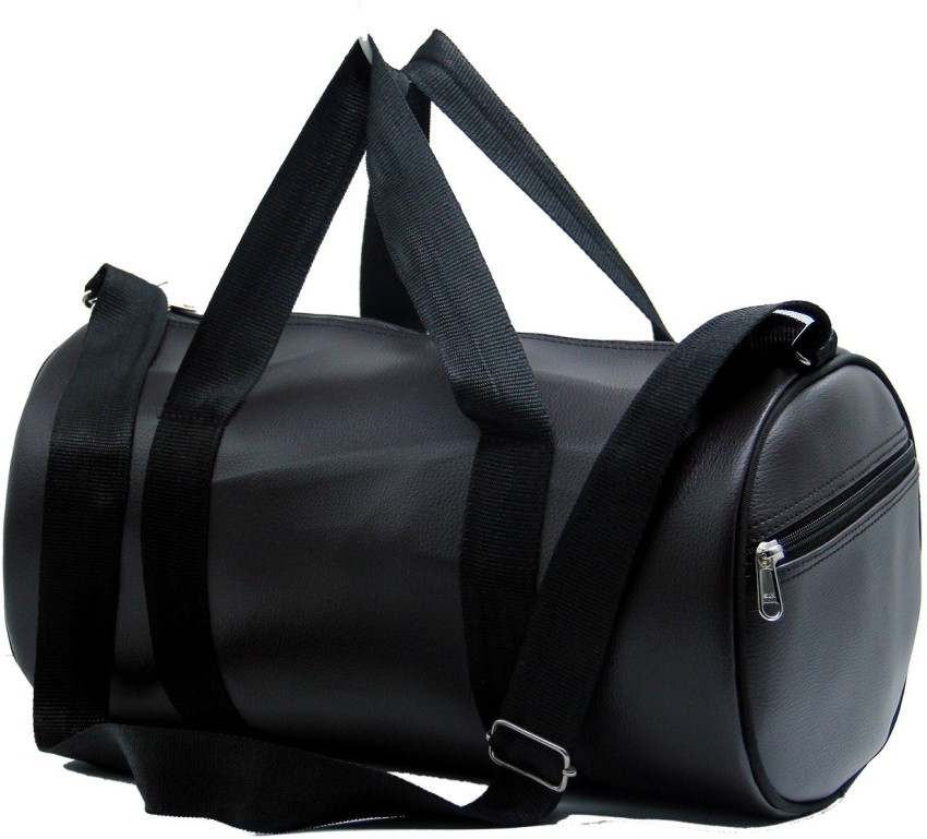 Black Duffel Bag, Holdall Bag, Leather Gym Bag