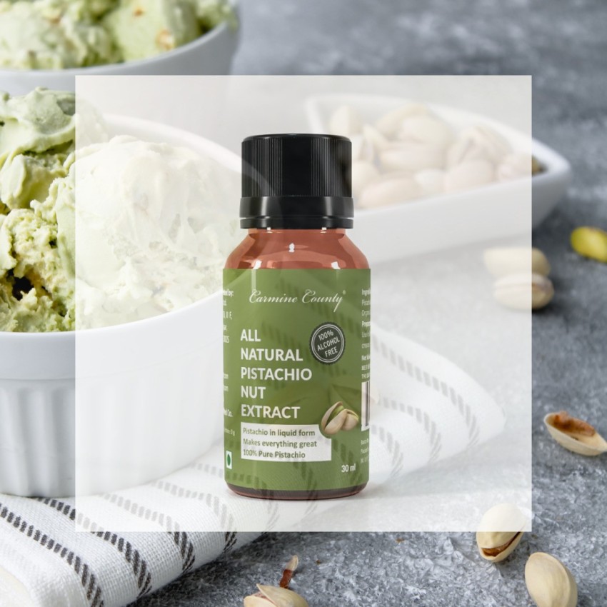 Carmine County All Natural Pistachio Nut Extract Pista Liquid Food Essence Price in India - Buy Carmine County All Natural Pistachio Nut Extract Pista Liquid Food Essence online at Flipkart.com