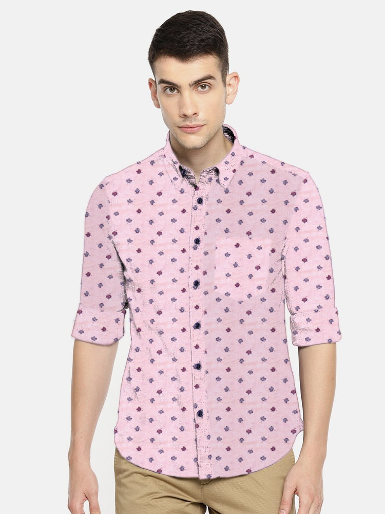 Cavenders Men Printed Casual Pink Shirt Buy Cavenders Men