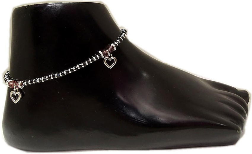 Sahiba Gems Nazariya Anklet Sterling Silver Anklet Price in India