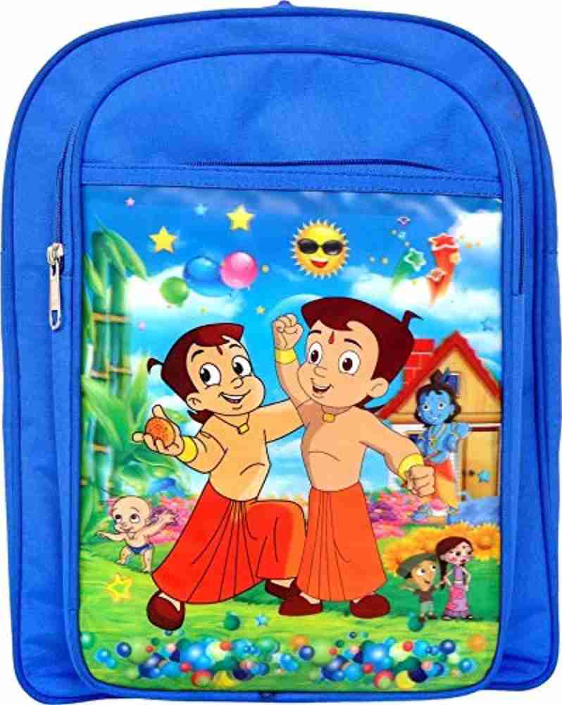 HALINO Polyester Chota Bheem Cartoon School kids Backpack Bags 35