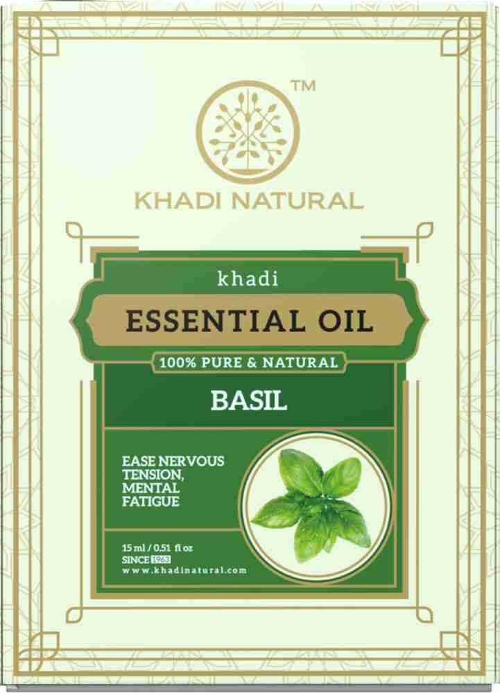 KHADI NATURAL Basil Essential Oil Price in India Buy KHADI