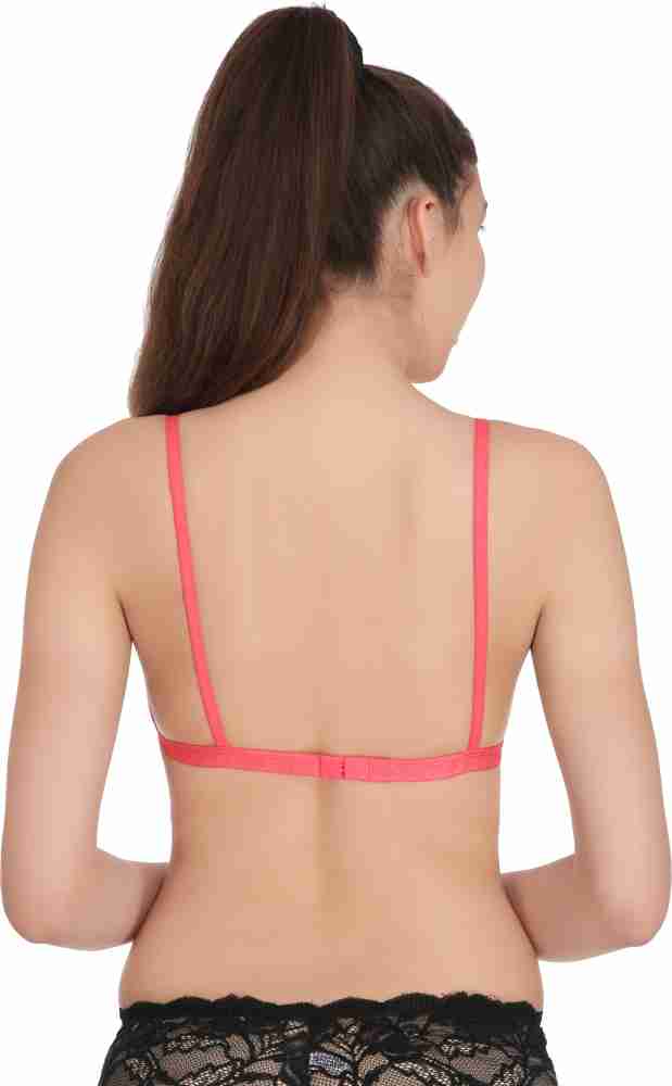 Buy online Solid Pink Cotton Bra from lingerie for Women by Lure Wear for  ₹439 at 37% off
