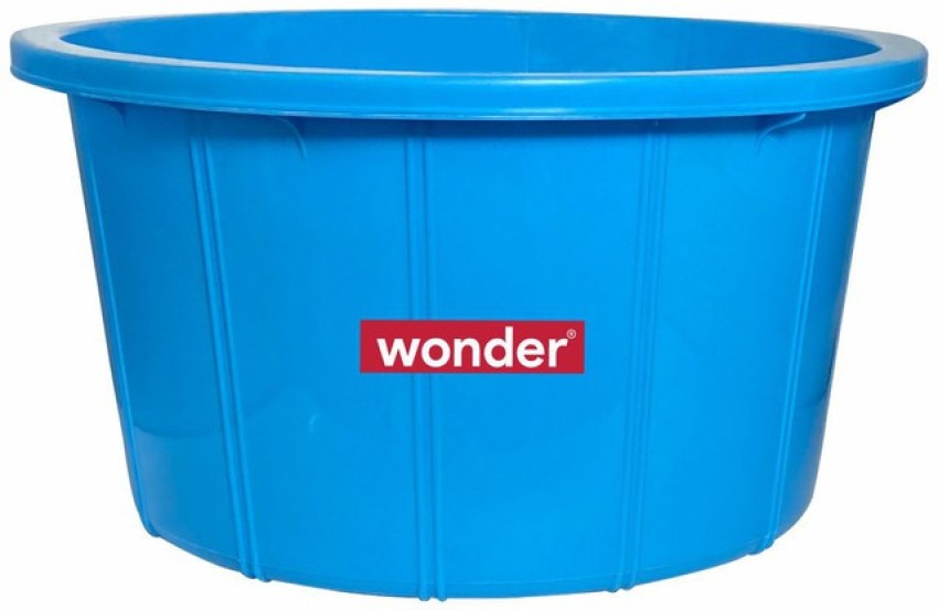 Wonder Plastic Tub 40 Big Plastic Tub Heavy Quality Tub, 1 pc Tub 38 ltr,  Blue Color, Made In India, KBS01902 38 L Plastic Bucket Price in India -  Buy Wonder Plastic