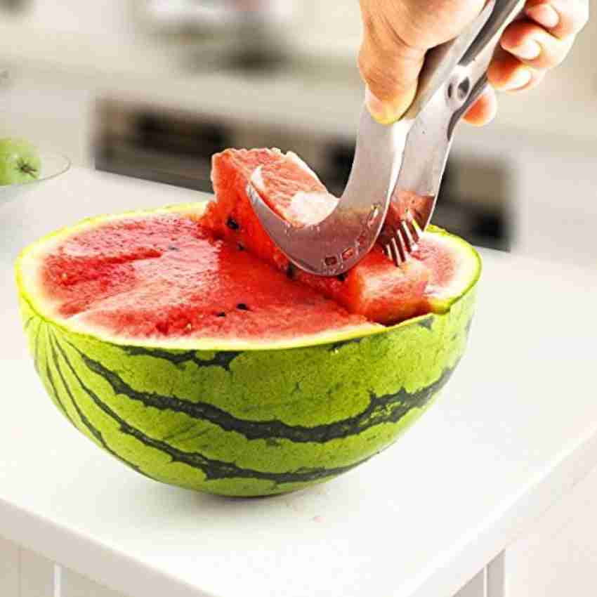 Stainless Steel Watermelon Slicer Server, Fruit Corer & Separator