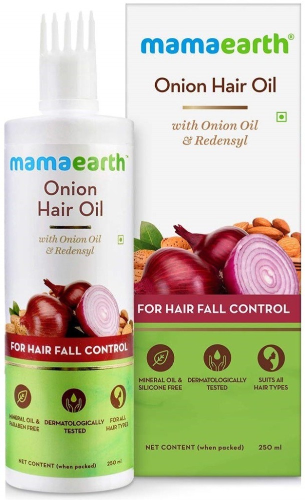 Mamaearth Onion Hair Oil for Hair Regrowth  Hair Fall Control 250ml Hair  Oil Price in India Full Specifications  Offers  DTashioncom