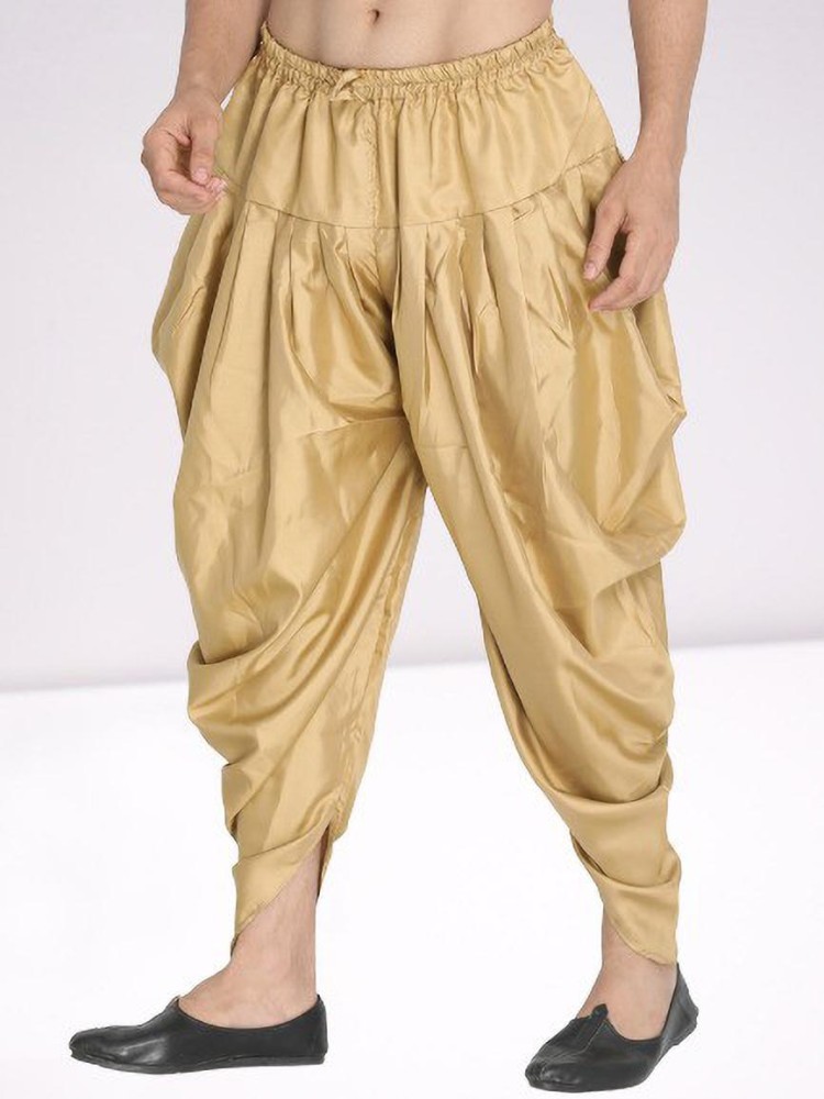 Buy Just Wow Women Gold Toned Solid Dhoti Pants - Dhotis for Women 8870911  | Myntra