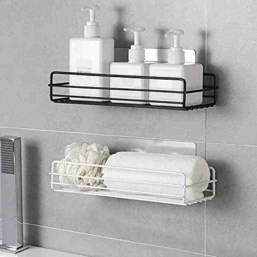 Self Adhesive Bathroom Shelf Organizer Storage Holder Wall Mounted