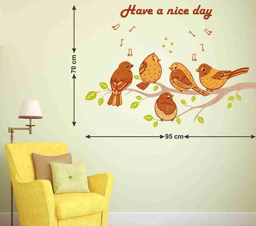 Littlebuds Have a Nice Day Medium Vinyl Wallstickers 95 cm x 70