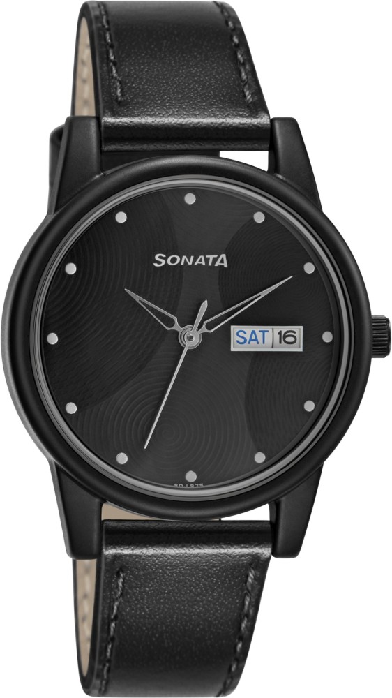 Sonata black watch on sale price