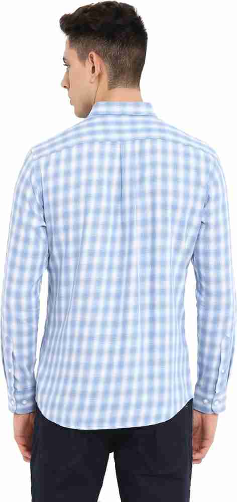 RED TAPE Men Checkered Casual Blue Shirt - Buy RED TAPE Men Checkered  Casual Blue Shirt Online at Best Prices in India