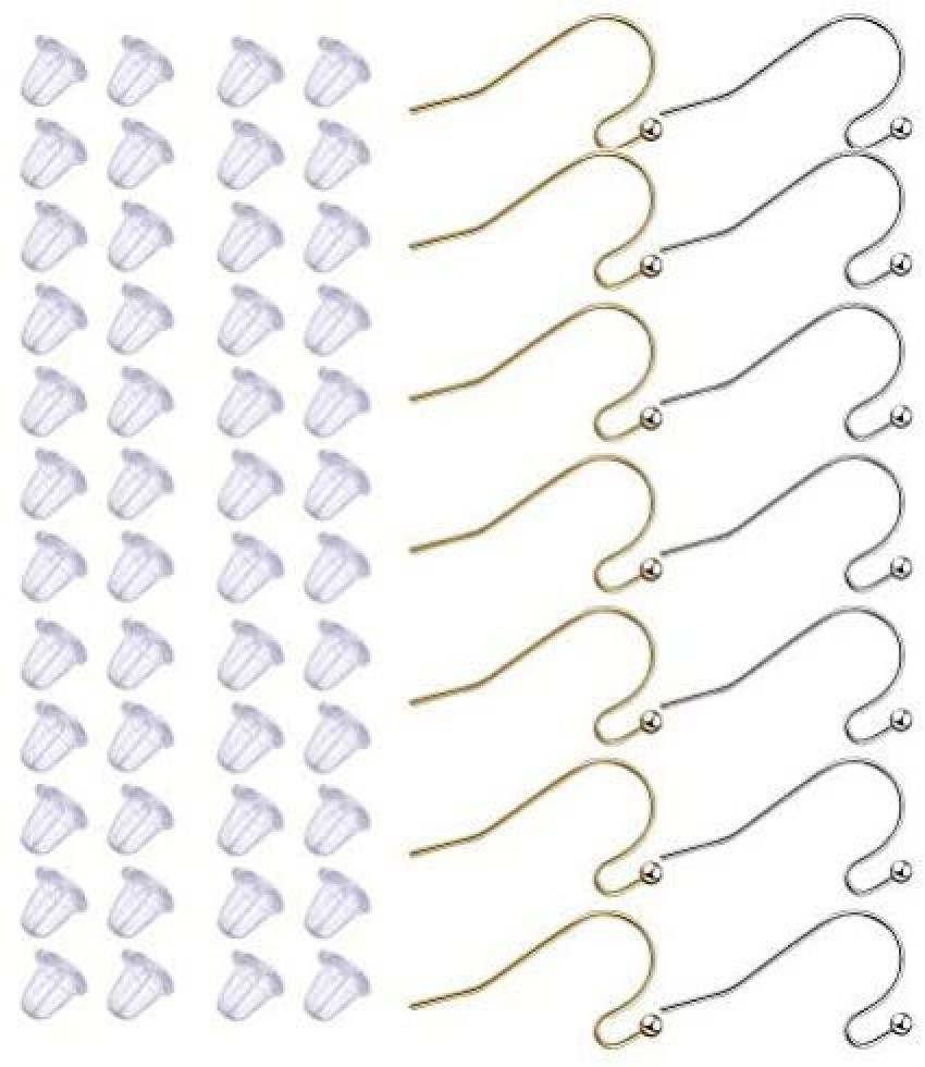 Fantye 240 Pcs Earring Hooks, Ear Wires Fish Hook Earrings Ball Dots  Hypoallergenic Dangle Earring Findings with Clear Earring - 240 Pcs Earring  Hooks, Ear Wires Fish Hook Earrings Ball Dots Hypoallergenic