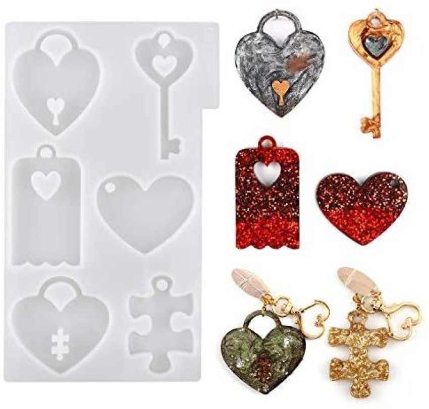 Let's Resin Jewelry Pendants Molds Resin Kit