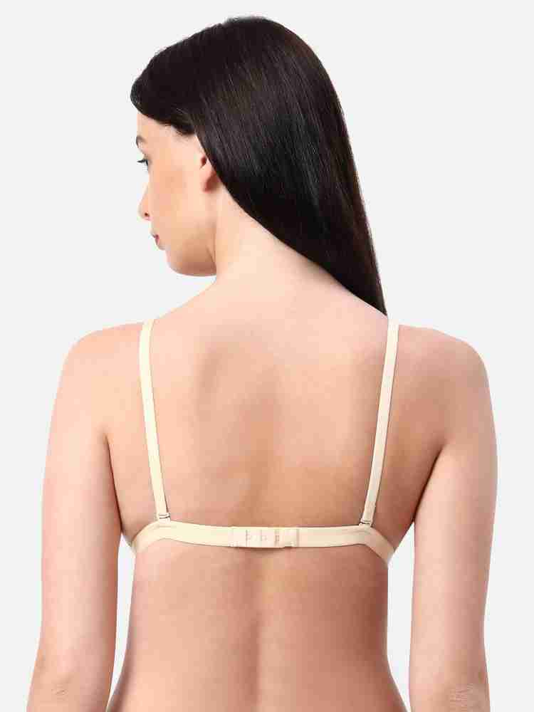 Buy Planetinner Non Padded Non Wired Backless Plunge Bra - Grey at
