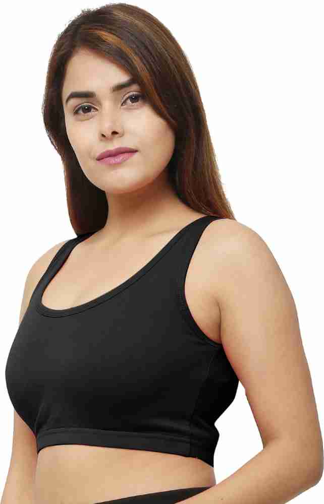 Star Fashion Noida Sports Bra 4 Way Lyrca Hosiery 100% Cotton - Free Size  Women Sports Non Padded Bra - Buy Star Fashion Noida Sports Bra 4 Way Lyrca  Hosiery 100% Cotton 