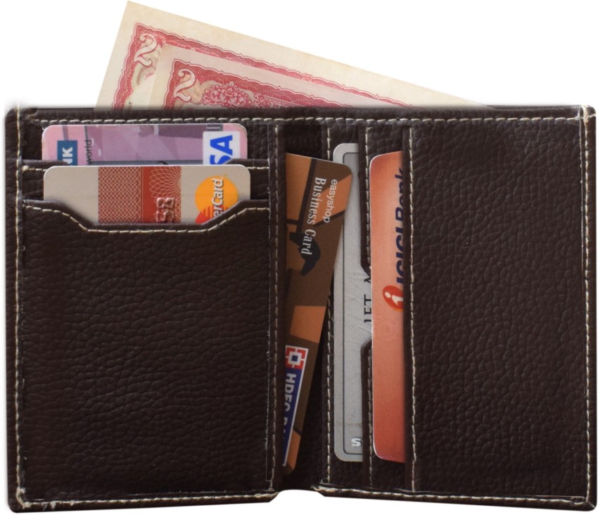 Slim Wallet Genuine Leather Credit Card Holder Unisex 6 Card