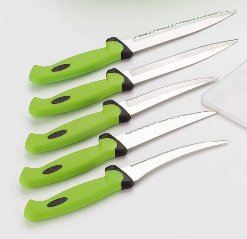 Choice 5-Piece Knife Set with Green Handles