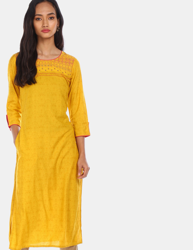 Karigari Women Printed Straight Kurta Buy Karigari Women Printed Straight Kurta Online at Best Prices in India Flipkart