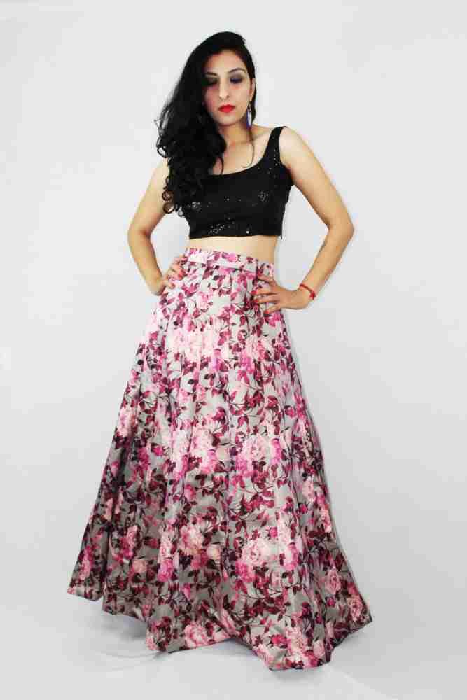 Floral skirt lengha hotsell