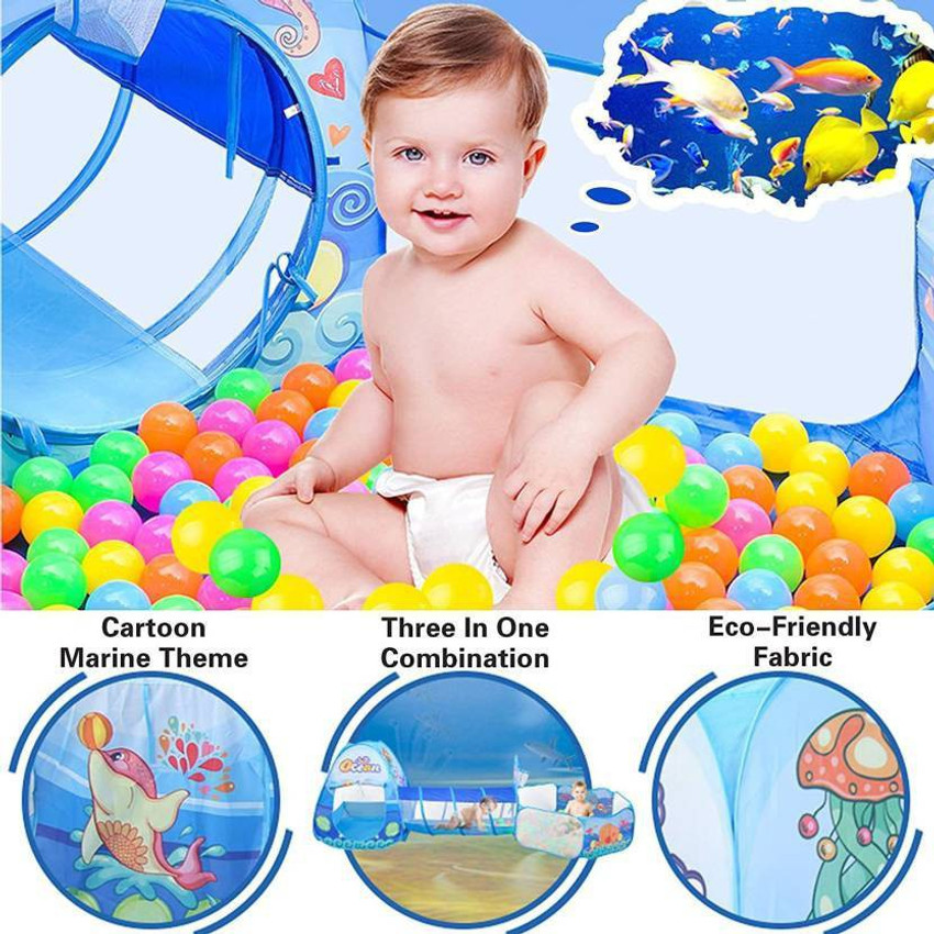 Ball pool with tunnel discount