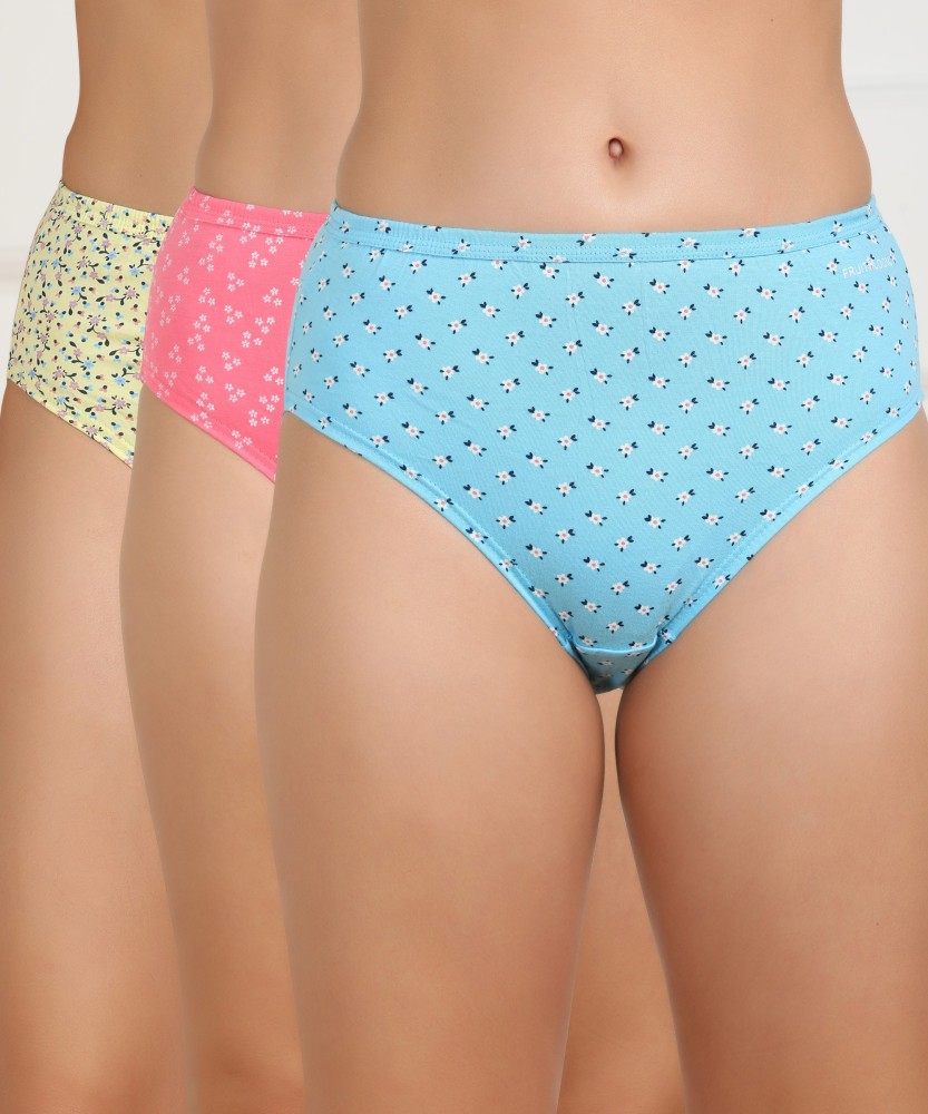 Buy FRUIT OF THE LOOM Women's Assorted Printed Cotton Pack Of 3 Hipster  Briefs Online at Best Prices in India - JioMart.