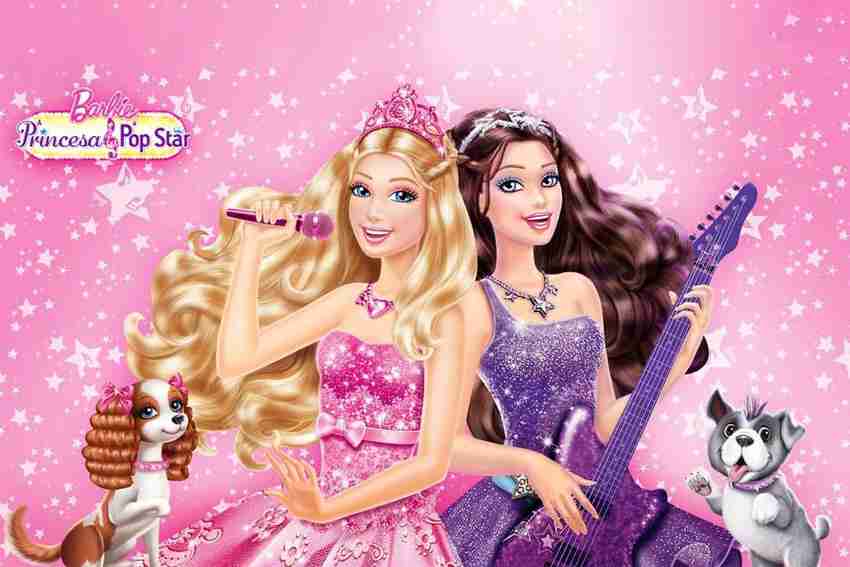 Barbie print discount studio with doll