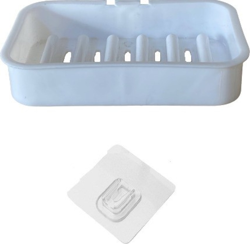 Comway 3 Pack Soap Dish Self Draining Soap Case Holder