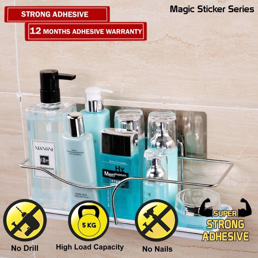 Magic Sticker Series Self Adhesive Wall Mounted Bathroom Storage