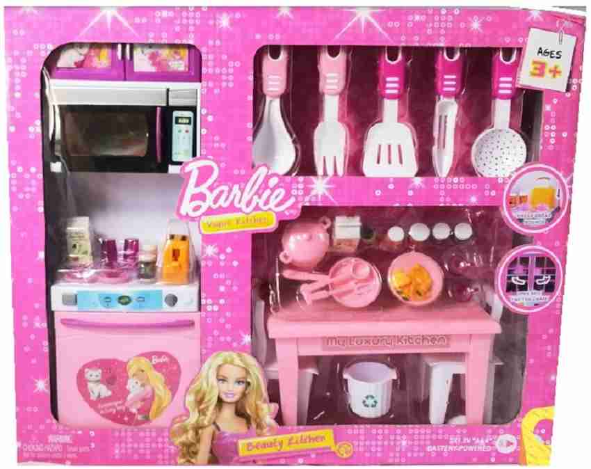 Barbie kitchen shop set flipkart