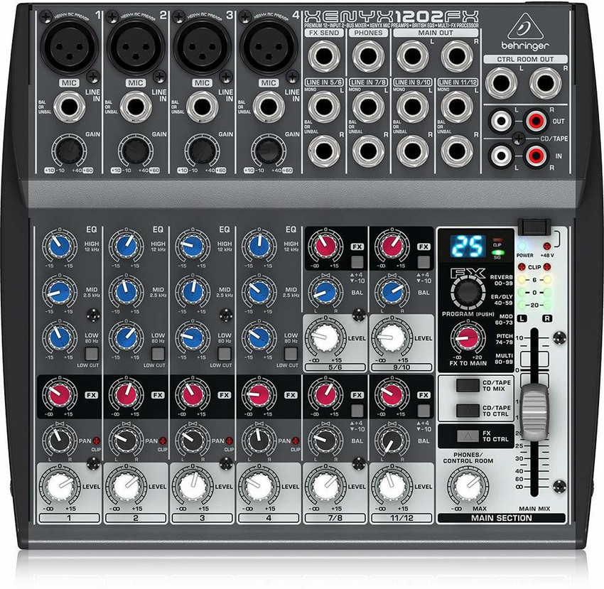 Behringer Xenyx 1202FX Mixer Digital Sound Mixer Price in India 
