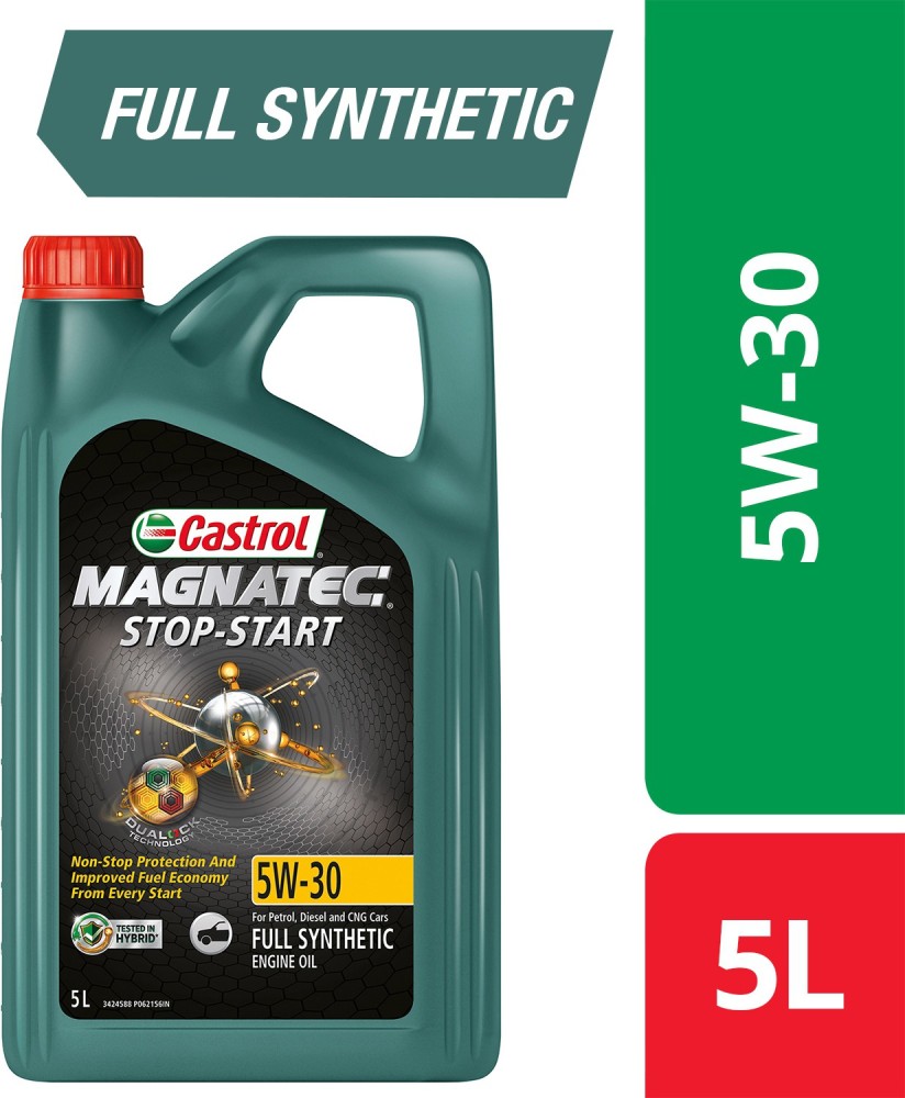 Buy Castrol MAGNATEC Stop Start 5W-30 5L Full Synthetic Engine Oil for  Petrol, Diesel & CNG Cars, 3383757 Online At Price ₹3500