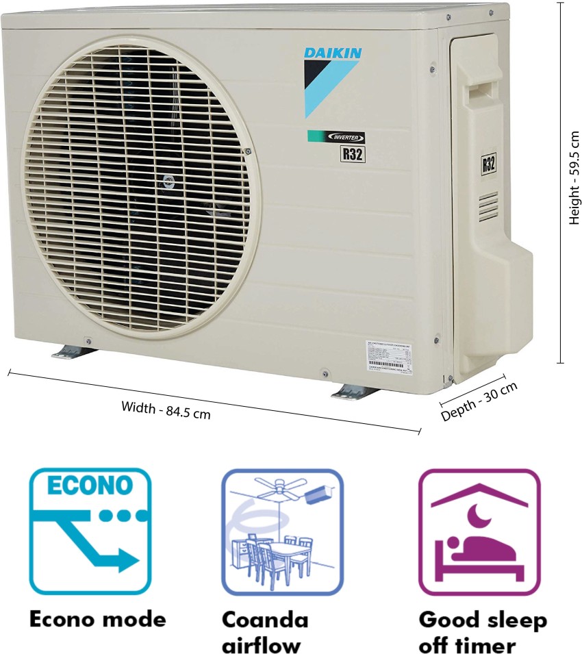 1.5 ton split ac inverter daikin