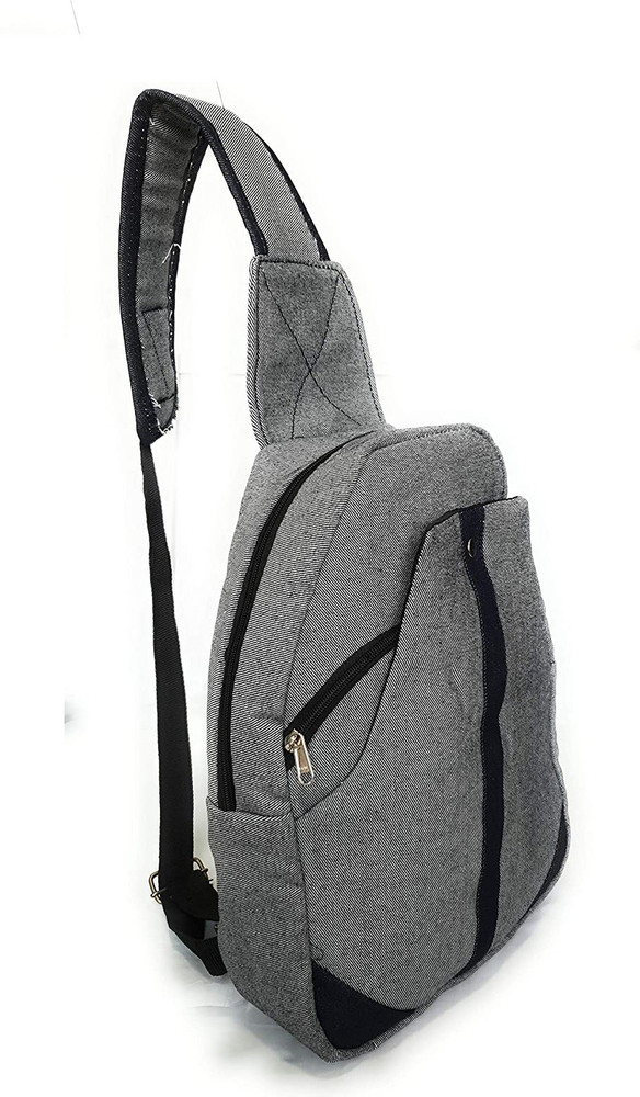 RSN Denim Crossbody Backpack Shoulder Chest Bag Lightweight for