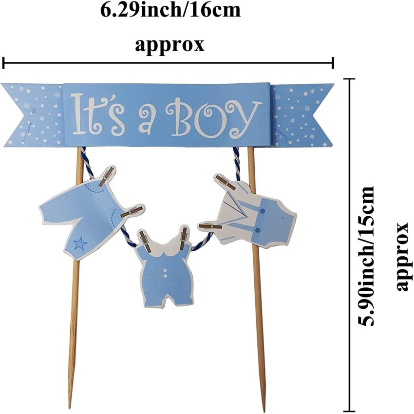 Design and get this Hand-drawn Cute It's a Boy Baby Shower Zoom Background  template for free