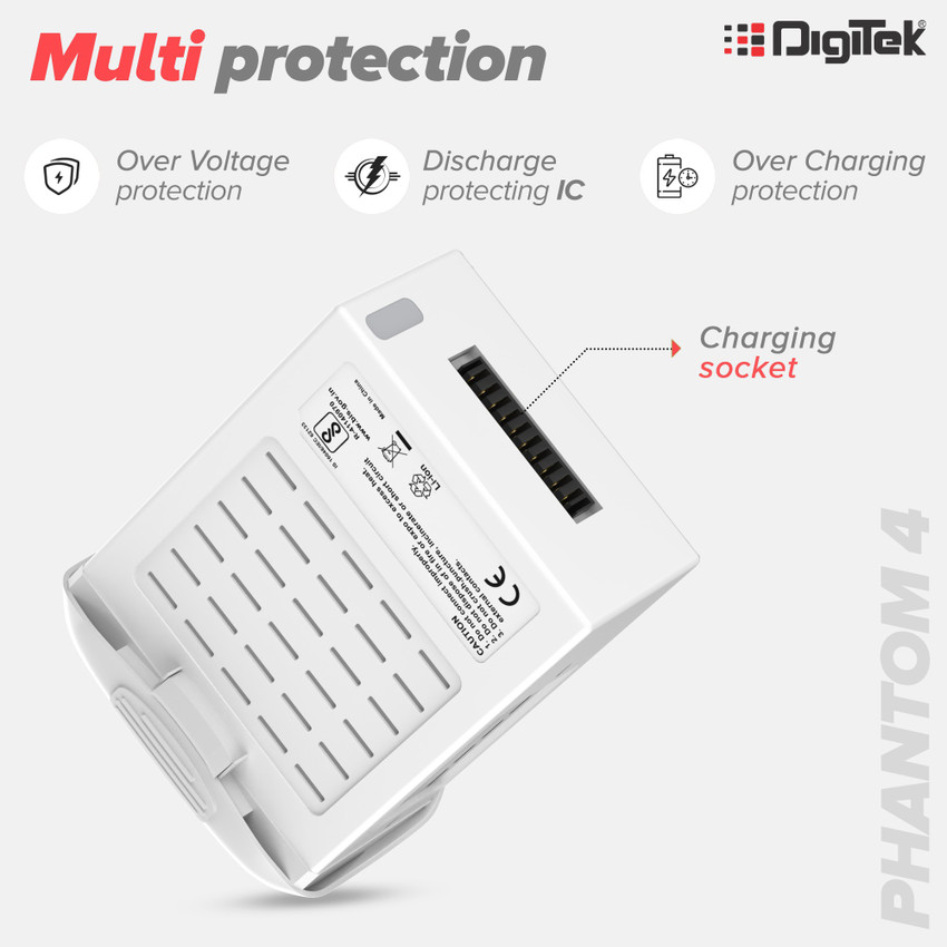 DIGITEK DJI Phantom IV Lithium ion Rechargeable battery with LED