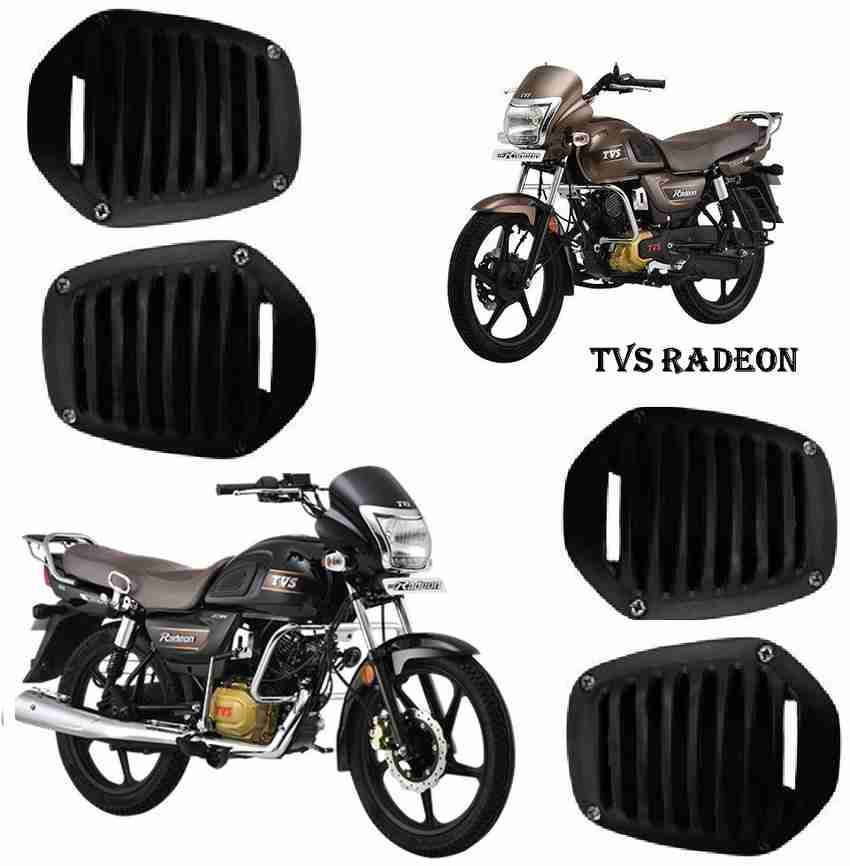 Wangsales Radeon Black 01 Plastic Indicator Grill Cover Bike