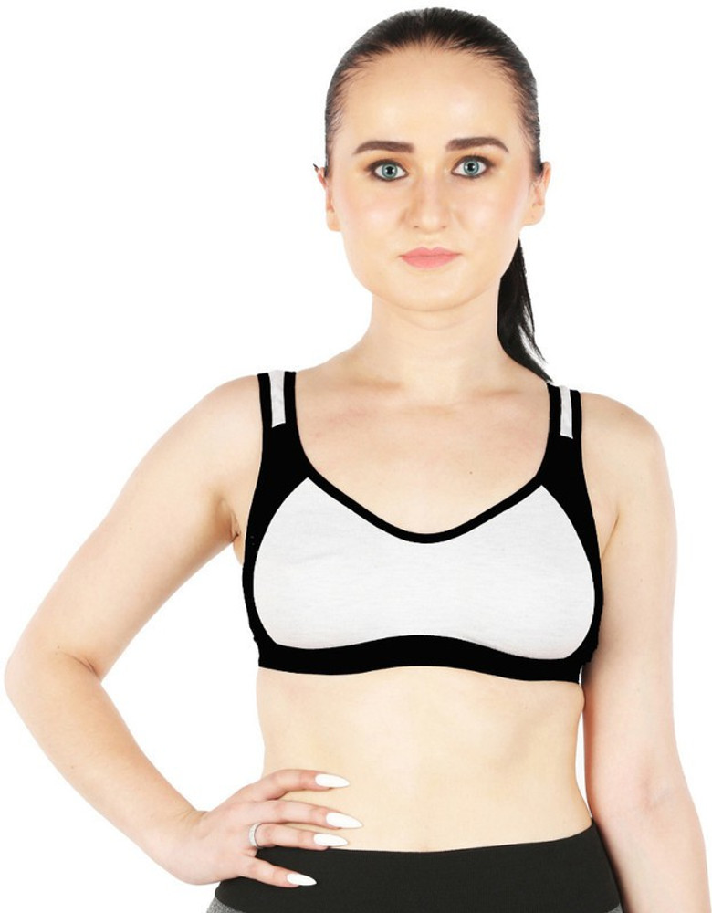 Cotton sports bra online hot sale