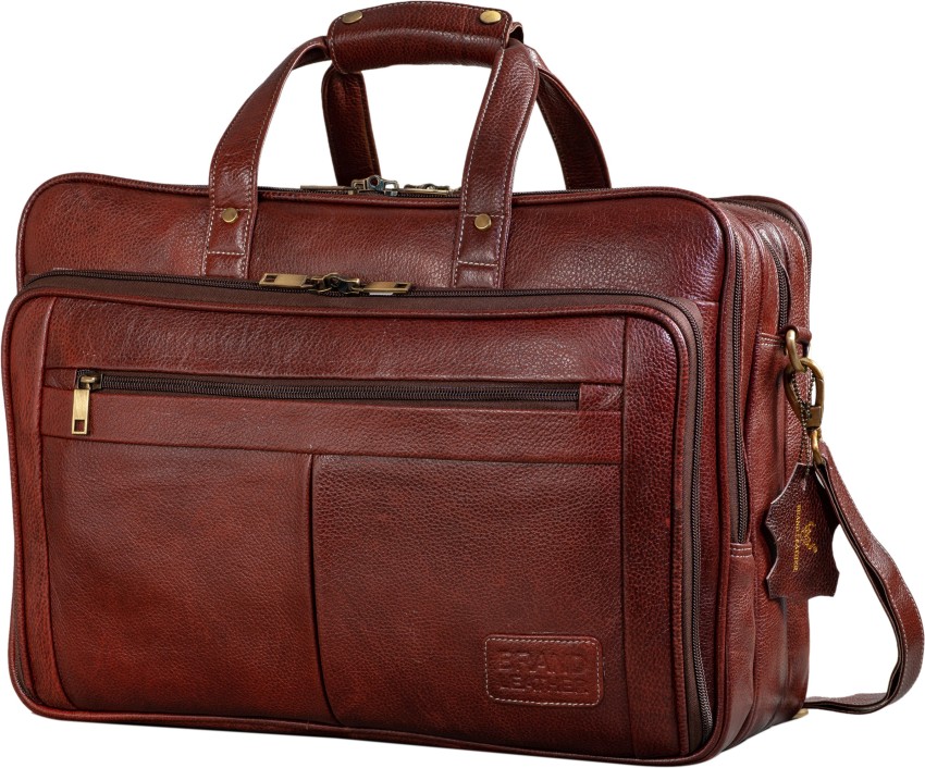 100% GENUINE INDIAN Leather new Executive Bag Office Messenger