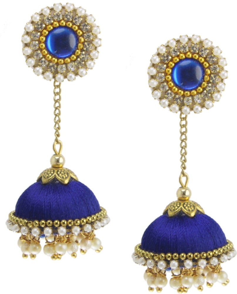 Blue earrings outlet flipkart