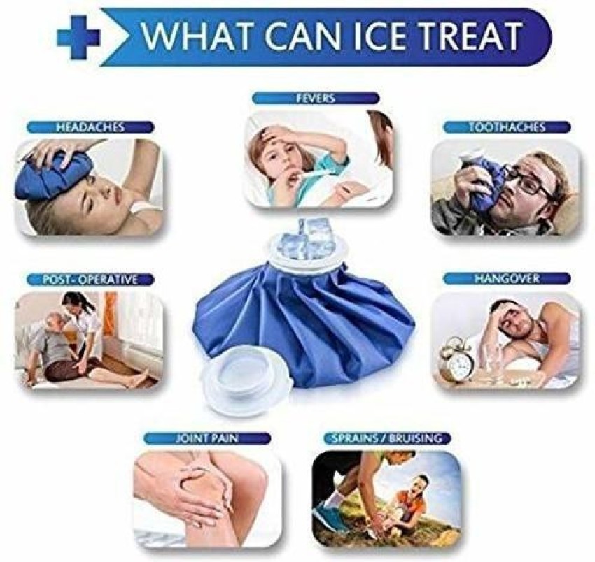 SYGA 6 Inch Blue Hot and Cold Massage Bag, Reusable Ice Bag Hot