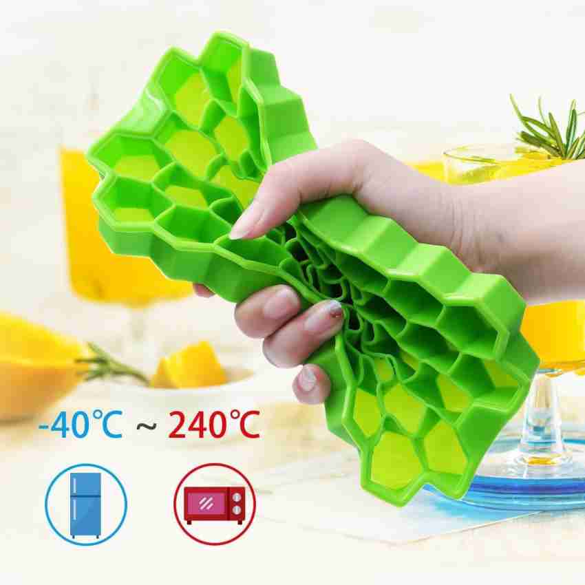 Silicone Ice Cube Trays with Lids Flexible Ice Trays for Freezer 37