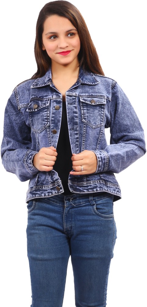 Denim jackets shop for womens flipkart