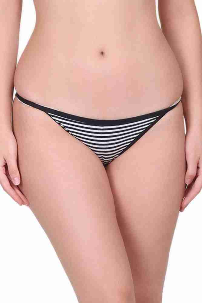 Ellixy Women Bikini Black, White Panty - Buy Ellixy Women Bikini Black,  White Panty Online at Best Prices in India