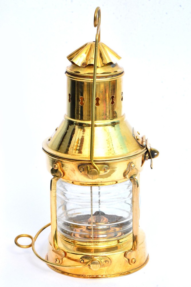 Brass Oil Lamp, Maritime Ship Lantern