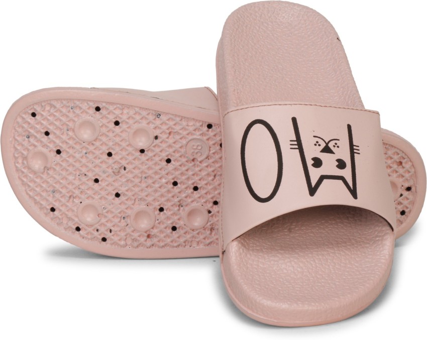 Mcm slides women pink hot sale