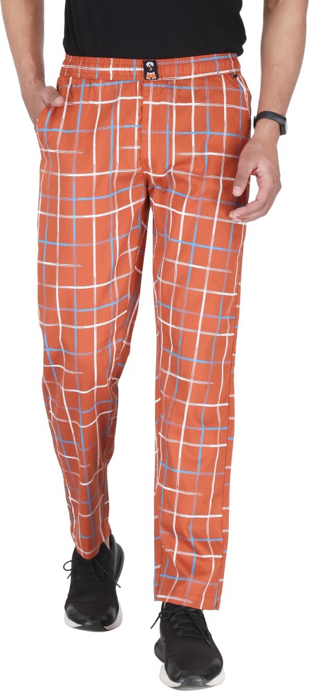 Puma orange on sale plaid pants