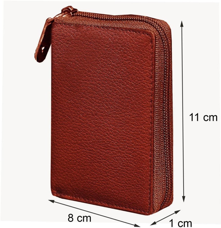 ABYS 100 Genuine Leather Men Wallet ATM Card Case Money Purse