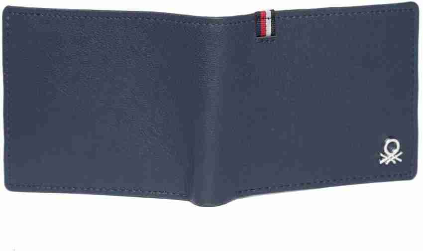 United Colors of Benetton Men Blue Genuine Leather Wallet Navy