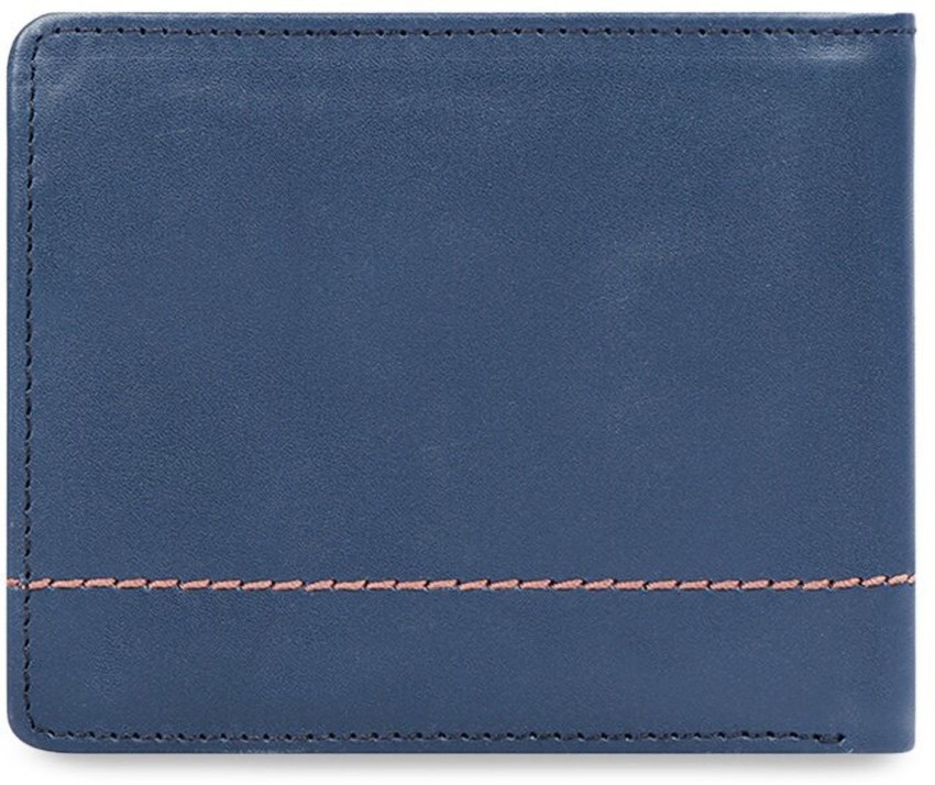 Hidesign Men Blue Genuine Leather Wallet